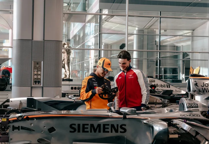 Declan Rice meets Lando Norris in Raising the Bar