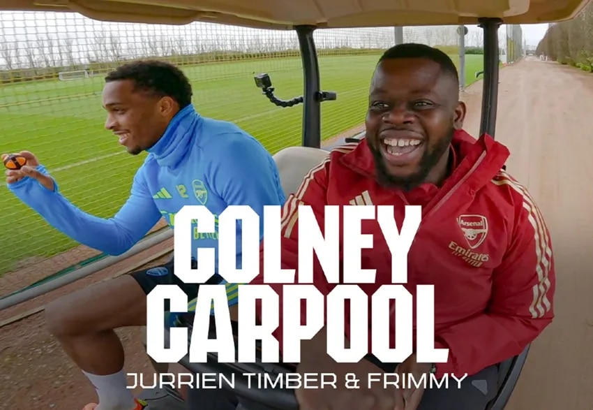 Jurrien Timber joins Frimmy for Colney Carpool!