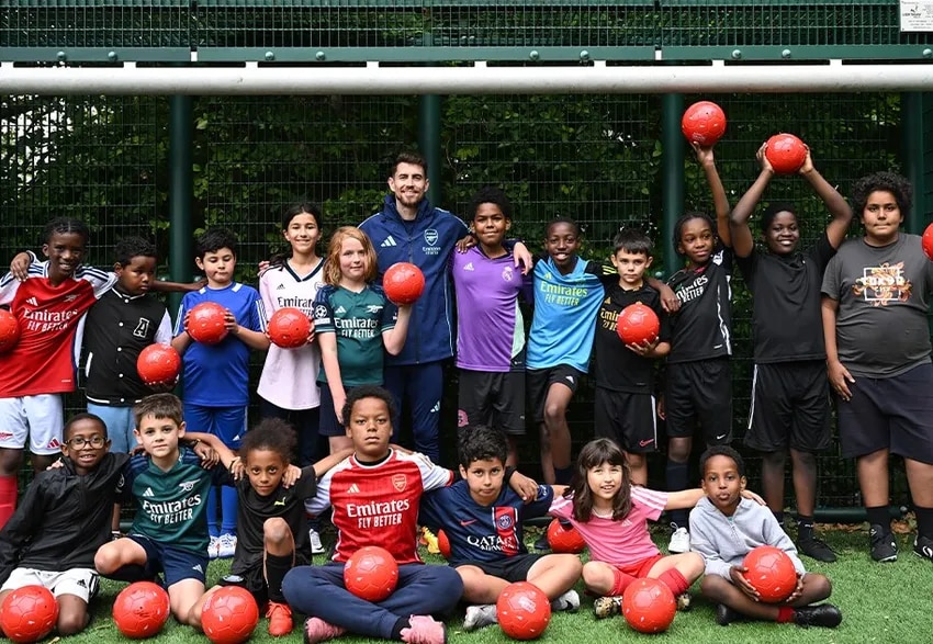 Jorginho coaches at King’s Square community pitch