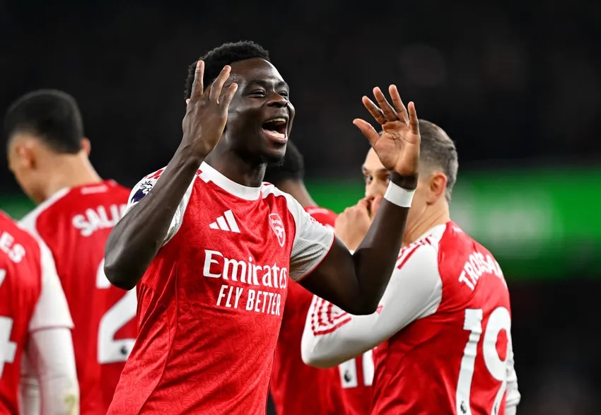 Every Bukayo Saka assist from 2025/26