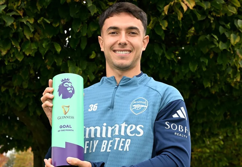 Zubimendi wins Premier League Goal of the Month