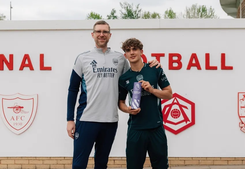Max Dowman wins Premier League home grown award