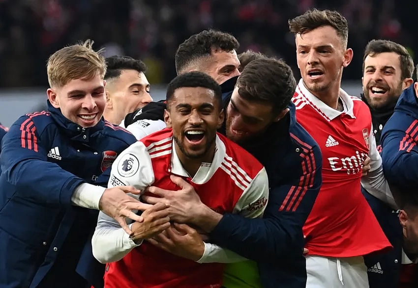 See how Reiss Nelson won the 2022/23 Goal of the Season